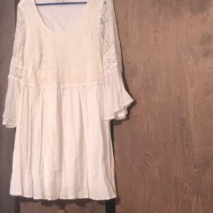 Boho tunic lace and crochet